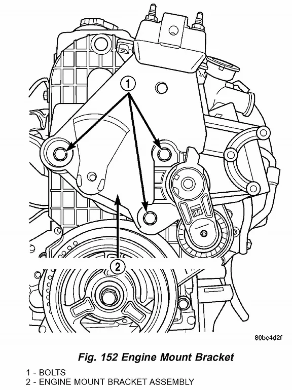 Diagram 2004 Dodge Neon Engine Mount Diagram