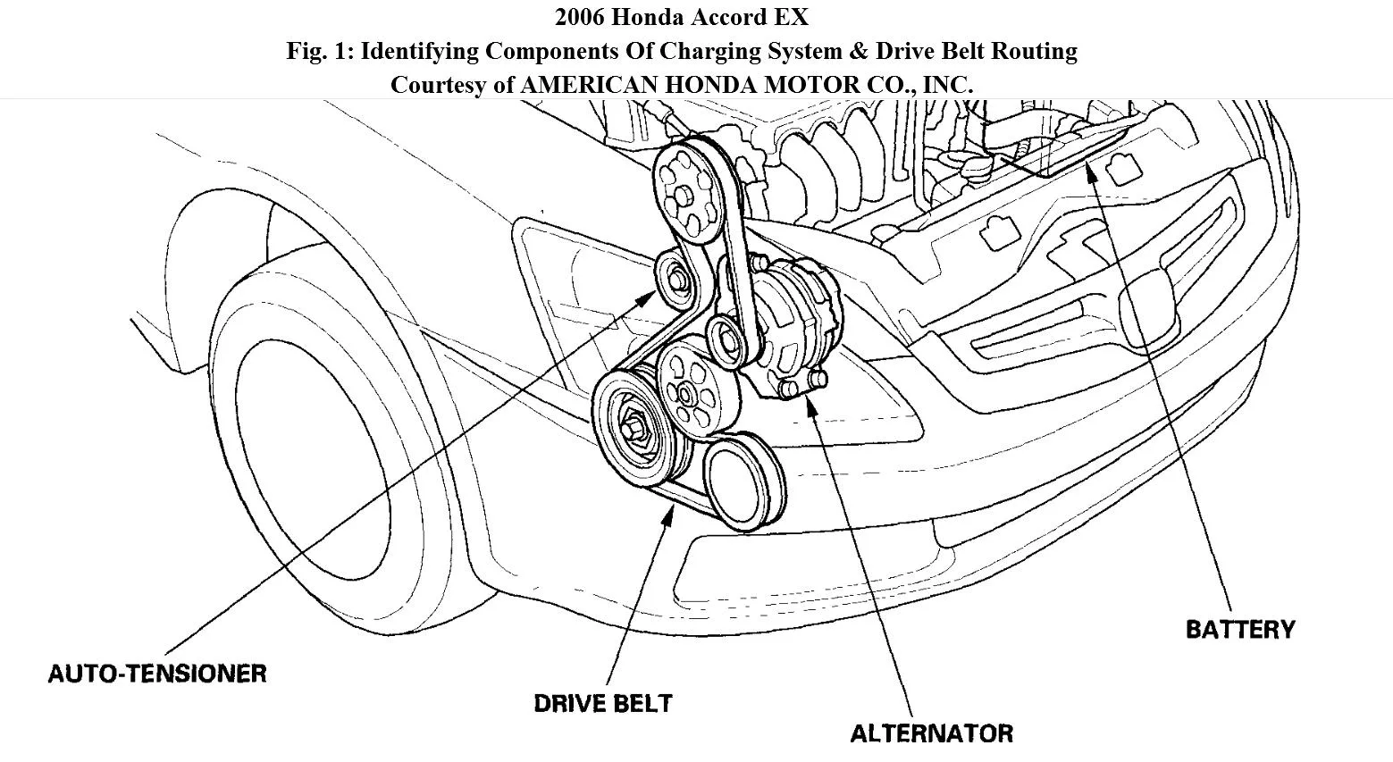 Diagram 2004 Honda Accord 24 Serpentine Belt Diagram