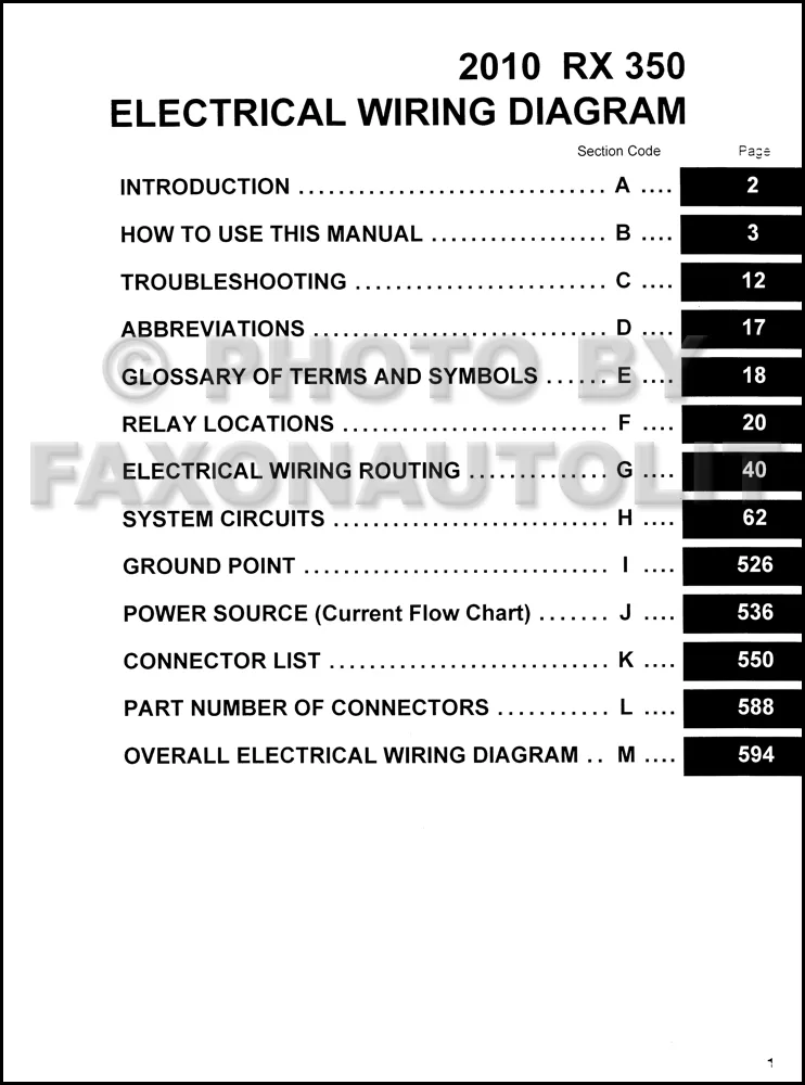 Diagram 2004 Lexus Rx 33Wiring Diagram Manual Original