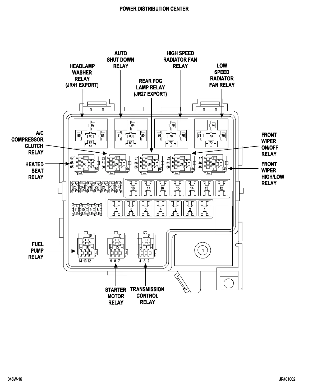 Diagram 2004 Stratus Fuse Diagram