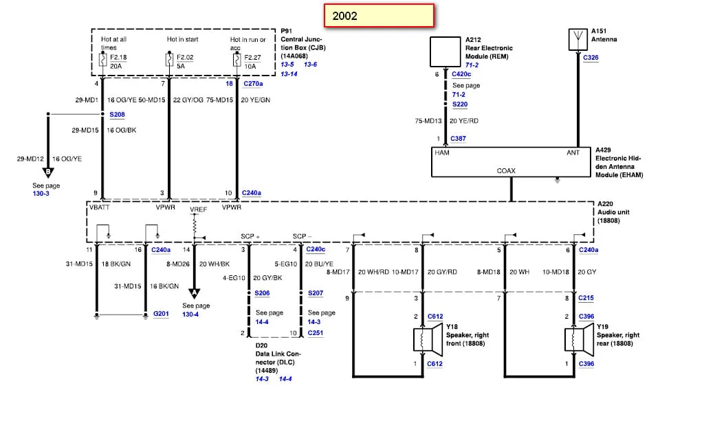 Diagram 2004 Thunderbird Radio Diagram