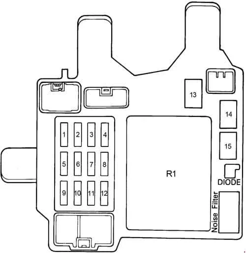 Diagram 2004 Toyota Camry Fuse Box Diagram