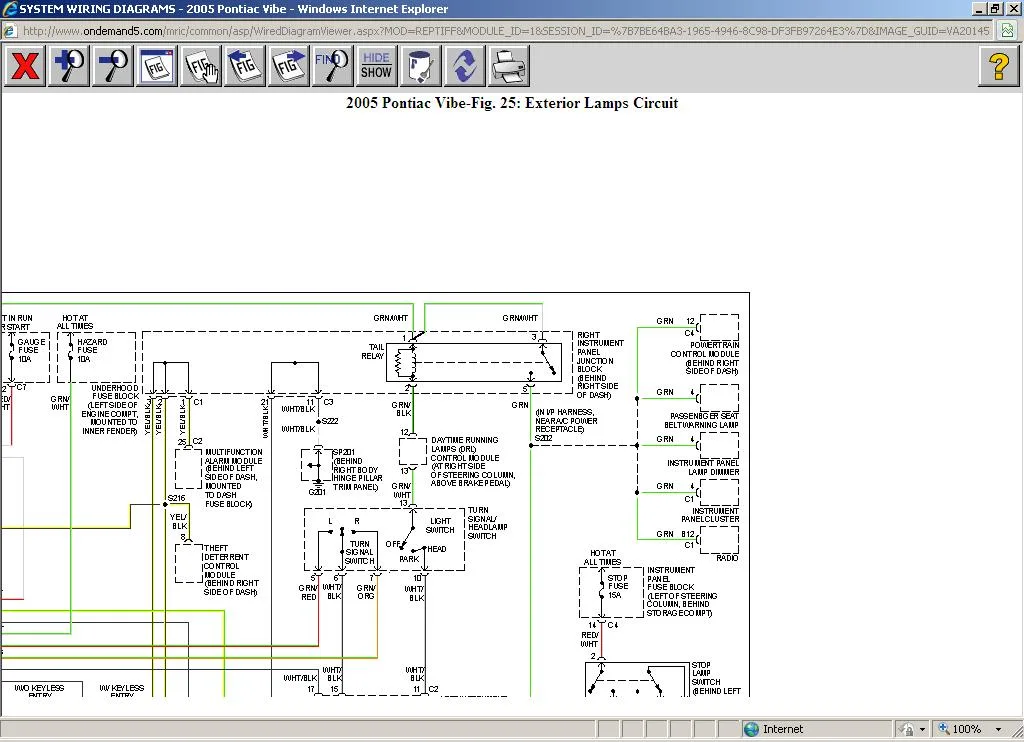 Diagram 2004 Vibe Fuse Diagram