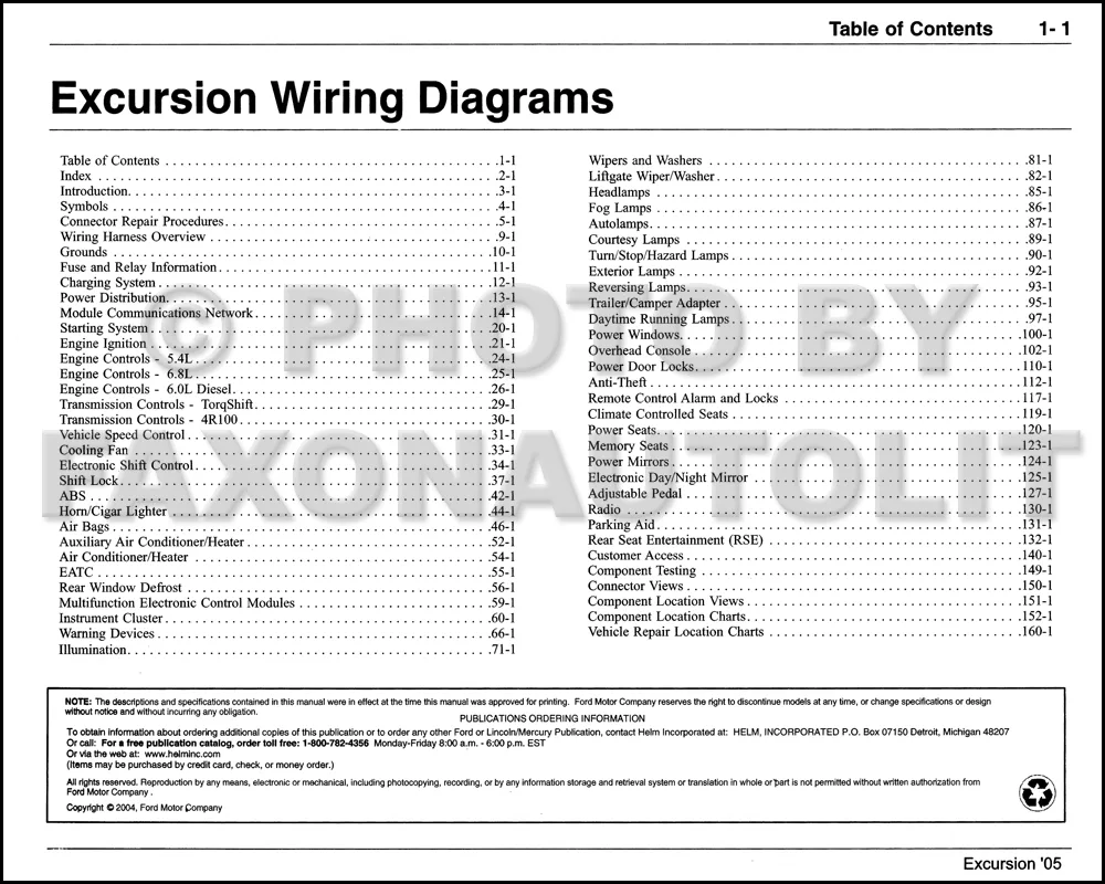 Diagram 2005 Ford Excursion Wiring Diagram