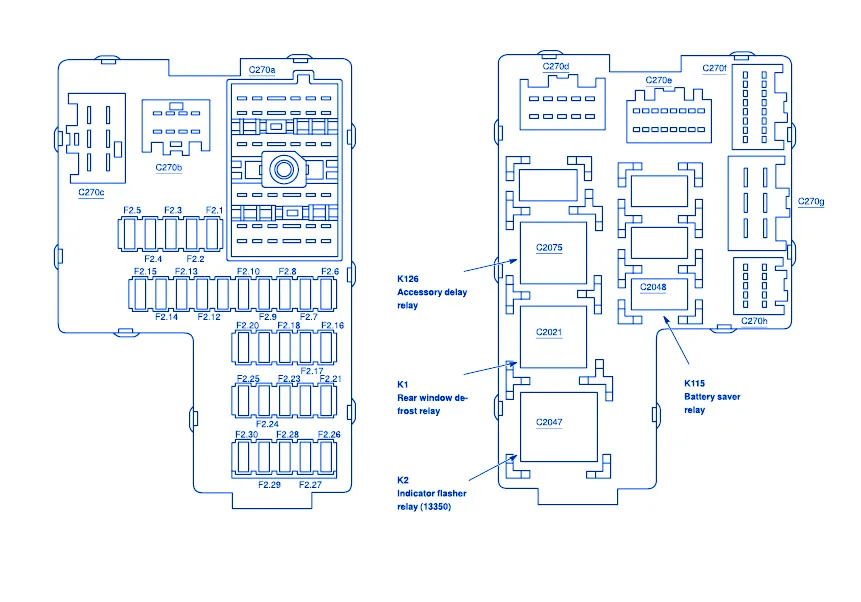 Diagram 2005 Ford Explorer Fuse Block Diagram
