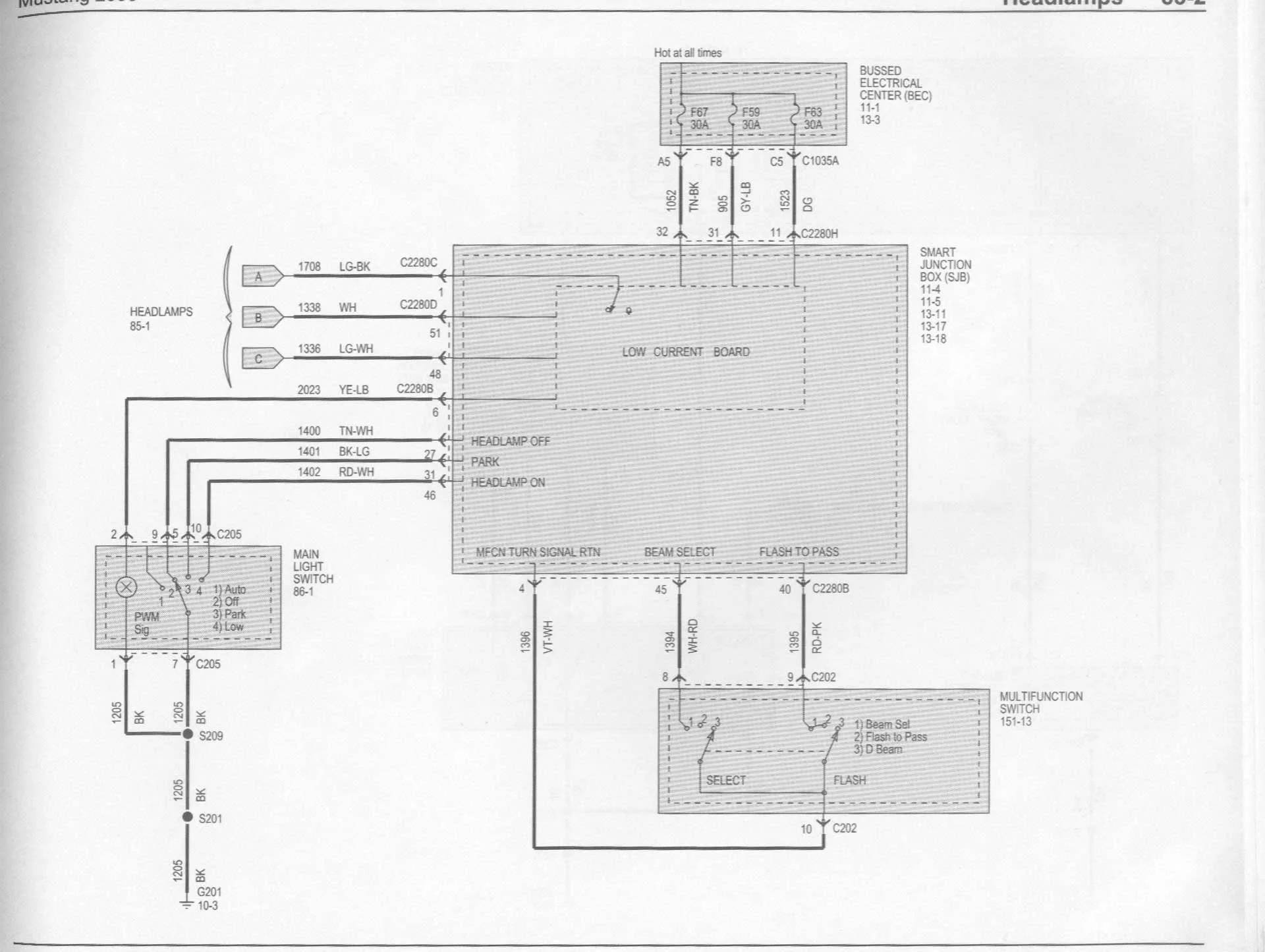 Diagram 2005 Ford Mustang Wiring Diagram Windows