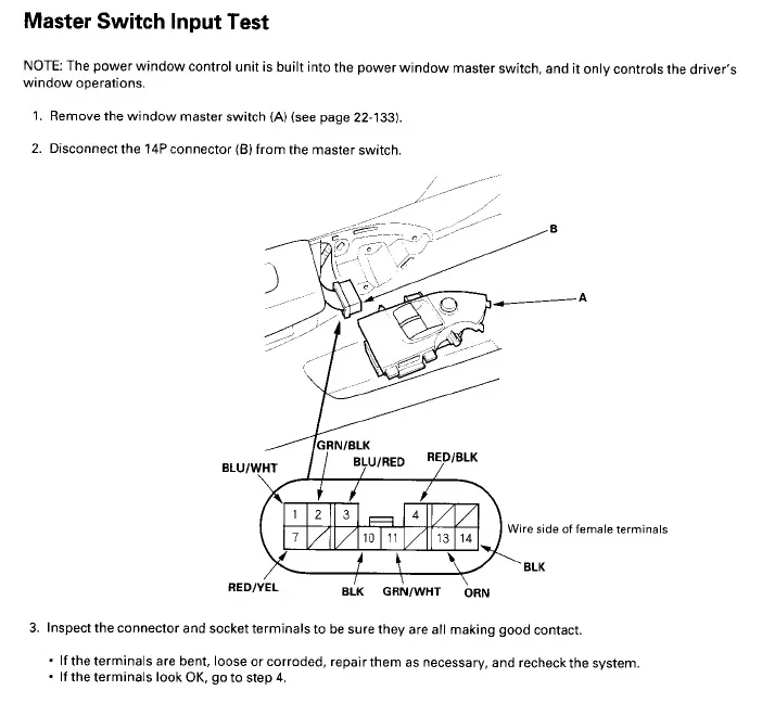 Diagram 2005 Honda Civic Power Window Wiring Diagram