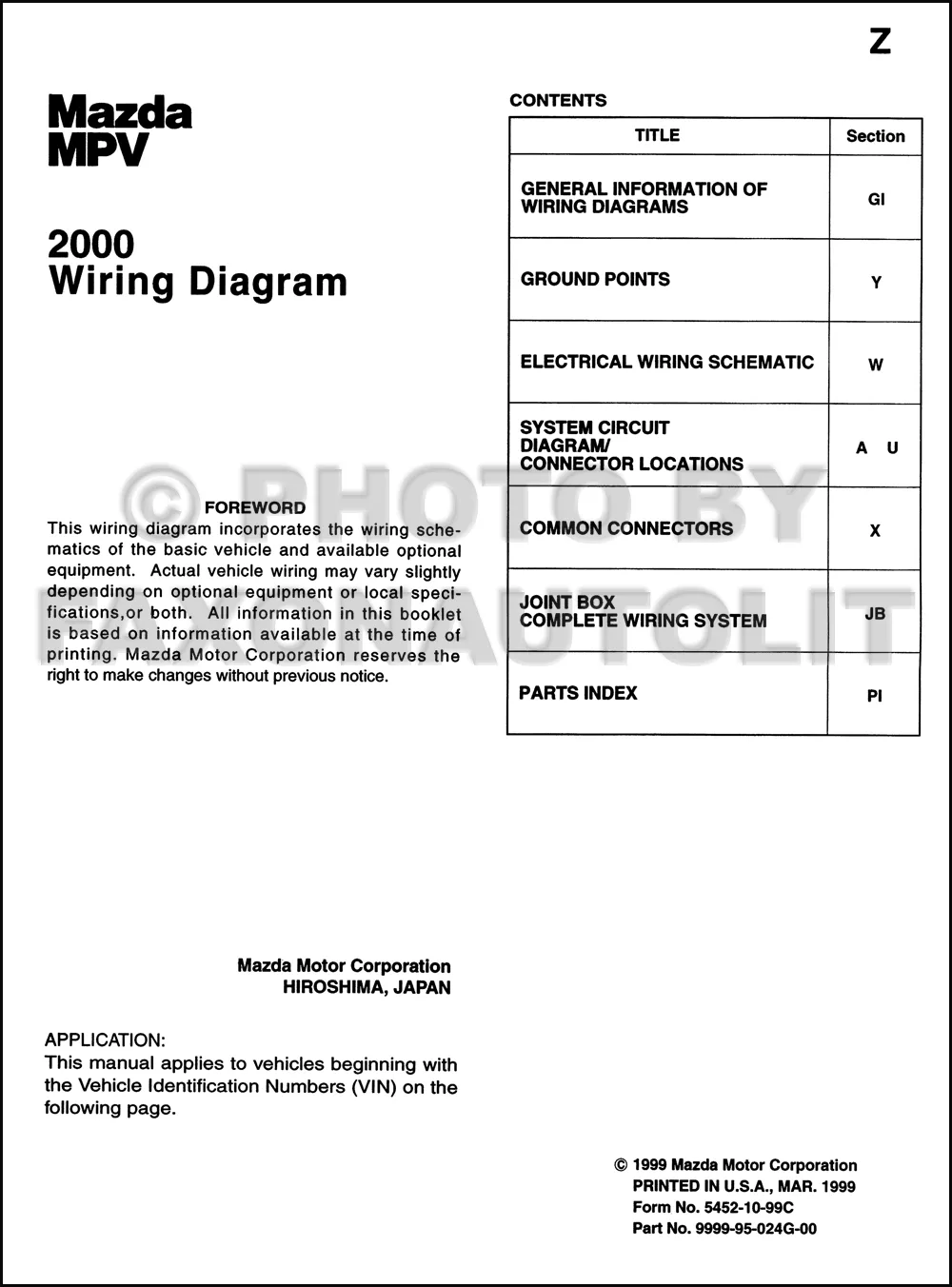 Diagram 2005 Mazda 3 Wiring Diagram Manual Original