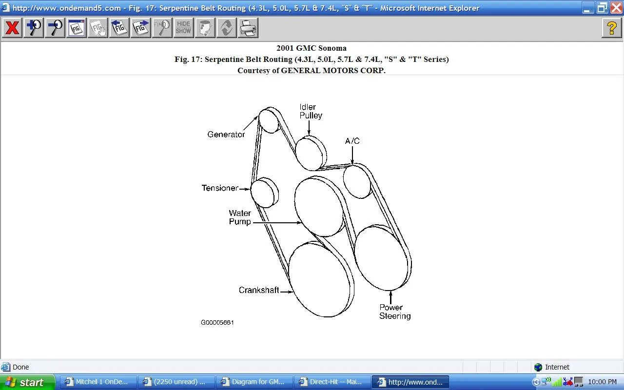 Diagram 2006 Chevy Impala Serpentine Belt Diagram