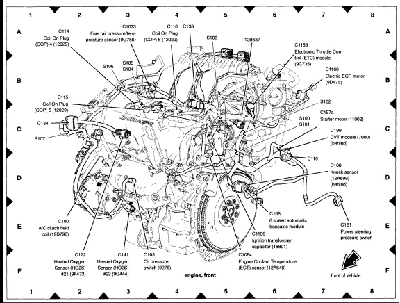 Diagram 2006 Ford Freestyle Engine Diagram