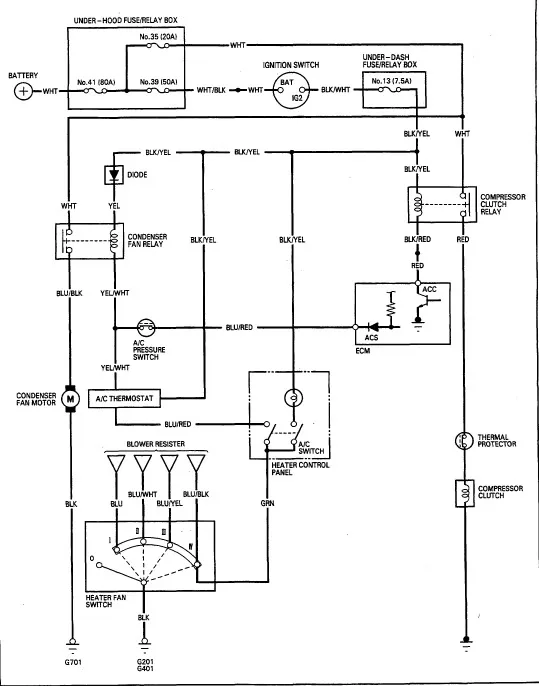 Diagram 2006 Honda Civic A C Compressor Wiring Diagram