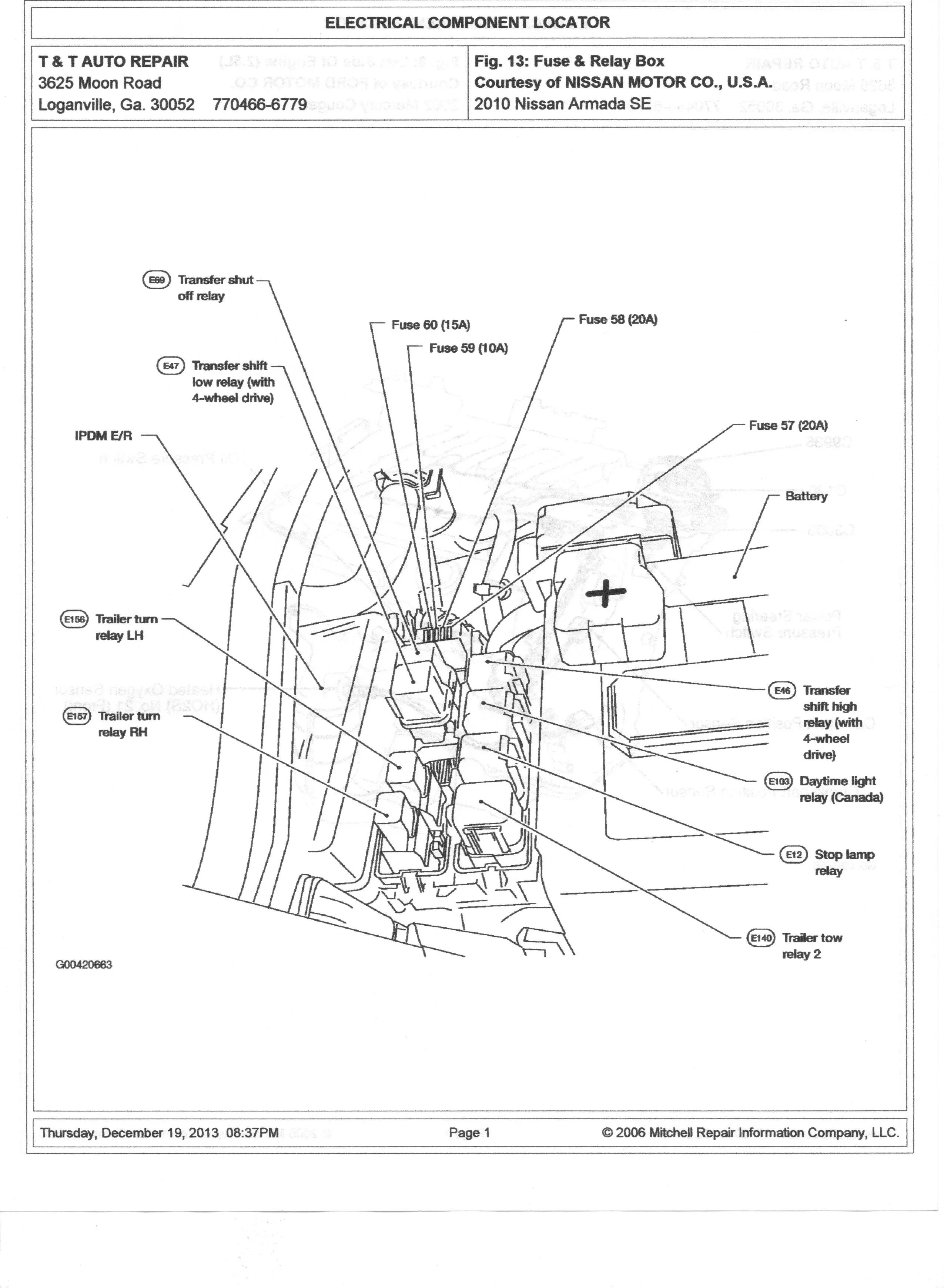 Diagram 2006 Nissan Armada Fuse Diagram