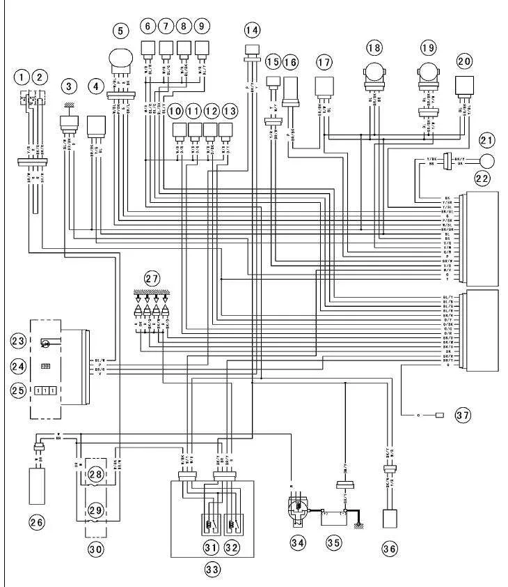 Diagram 2007 Kawasaki Ninja Zx6R Wiring Diagram Schematic