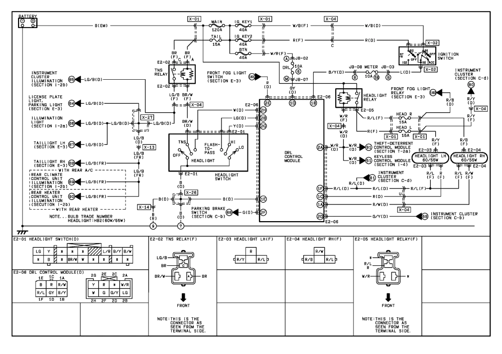 Diagram 2007 Mazda 6 Headlight Wiring Diagram