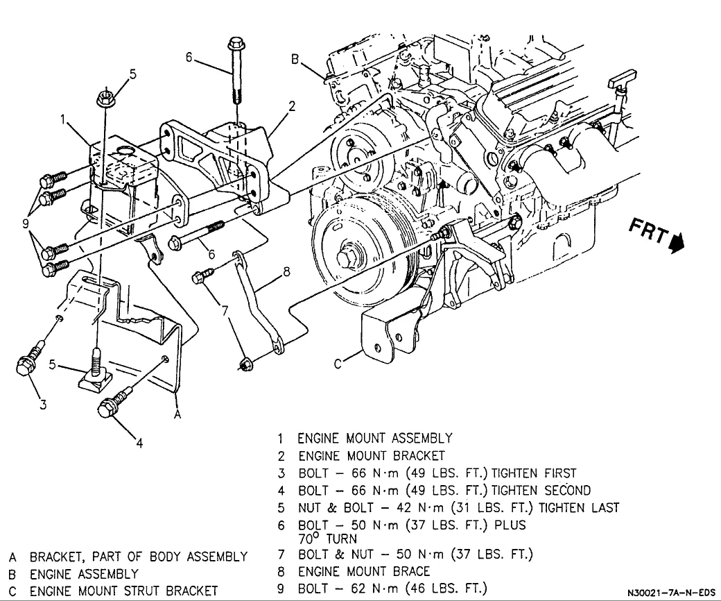 Diagram 2007 Pontiac Grand Prix Engine Mount Diagram