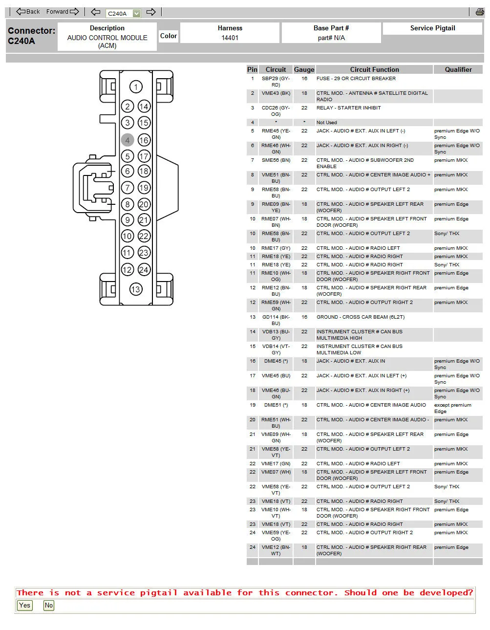 Diagram 2008 Ford Edge Stereo Wiring Diagram