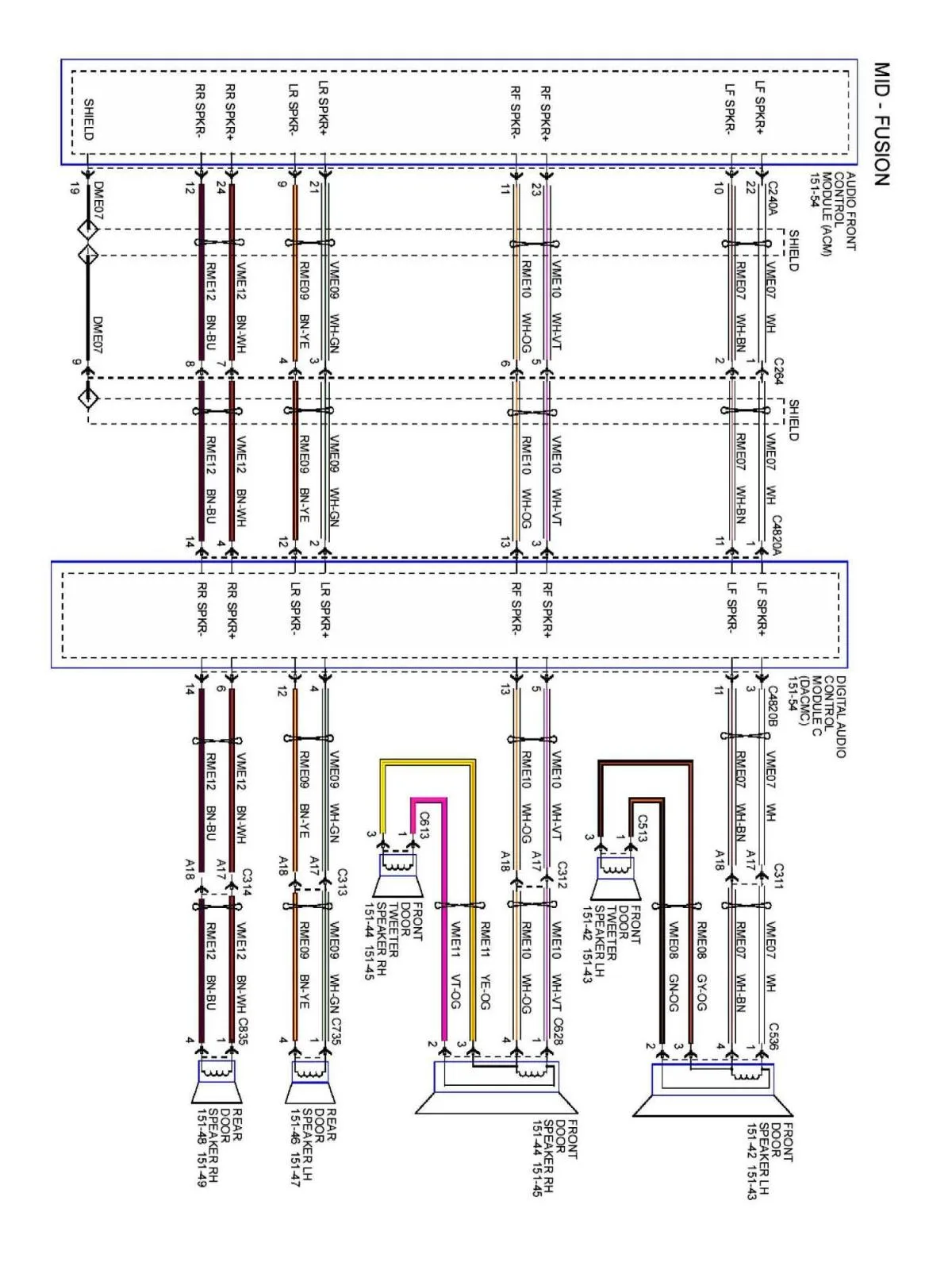 Diagram 2008 Ford Fusion Audio Diagram