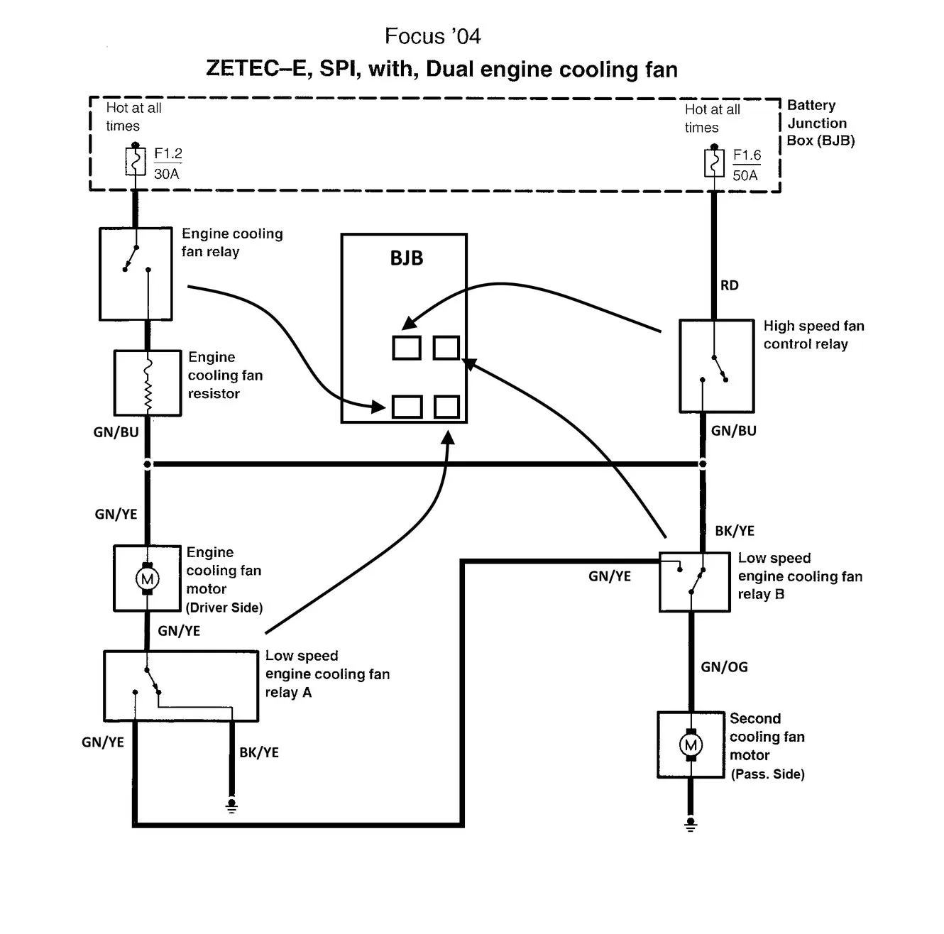 Diagram 2009 Ford Focus Relay Diagram