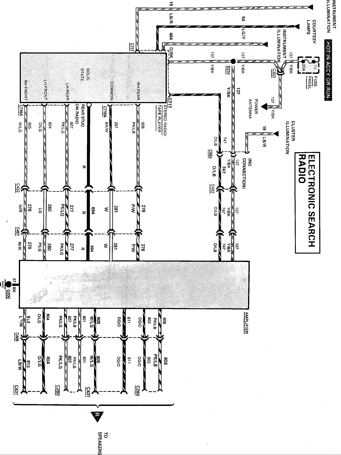 Diagram 200Mercury Cougar Wiring Diagram Original