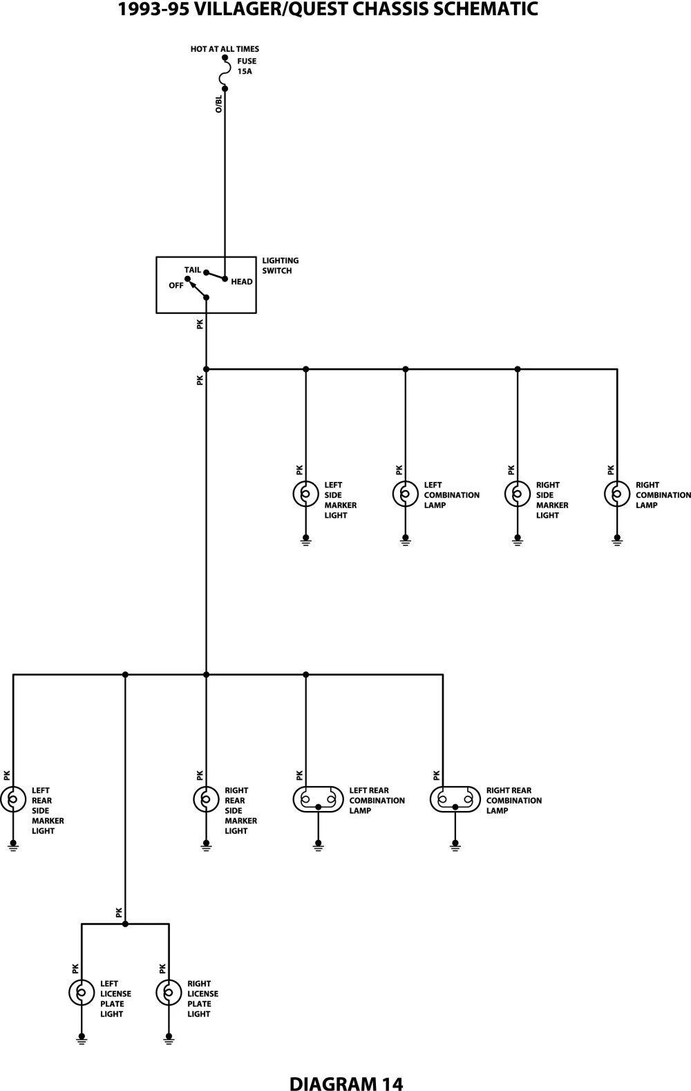 Diagram 200Mercury Villager Wiring Diagram Original