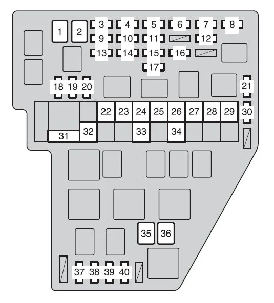 Diagram 2012 Toyota Sienna Fuse Box Diagram