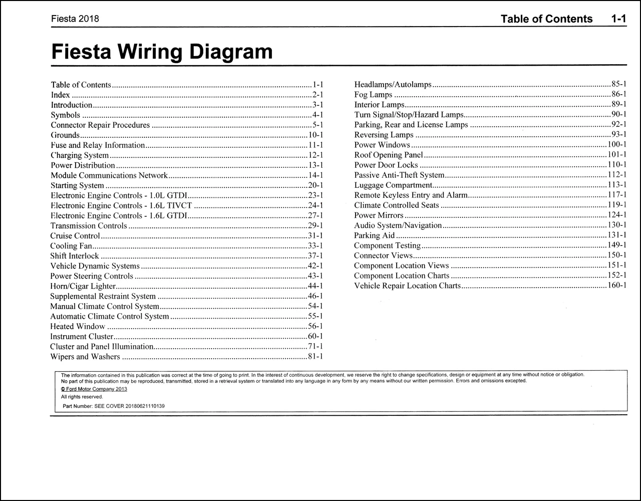 Diagram 2013 Ford Fiesta Wiring Diagram Manual Original