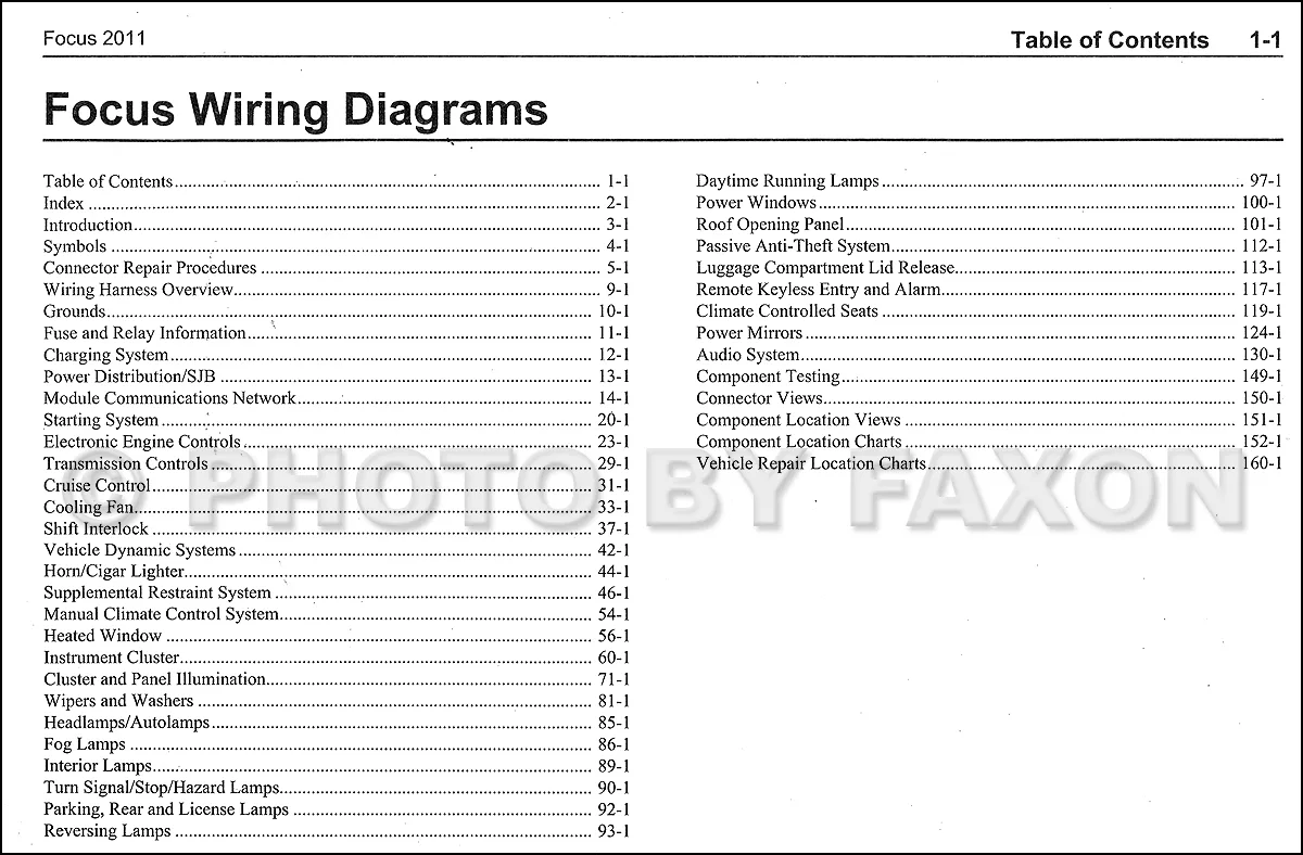 Diagram 2014 Ford Focus Wiring Diagram Main Relay