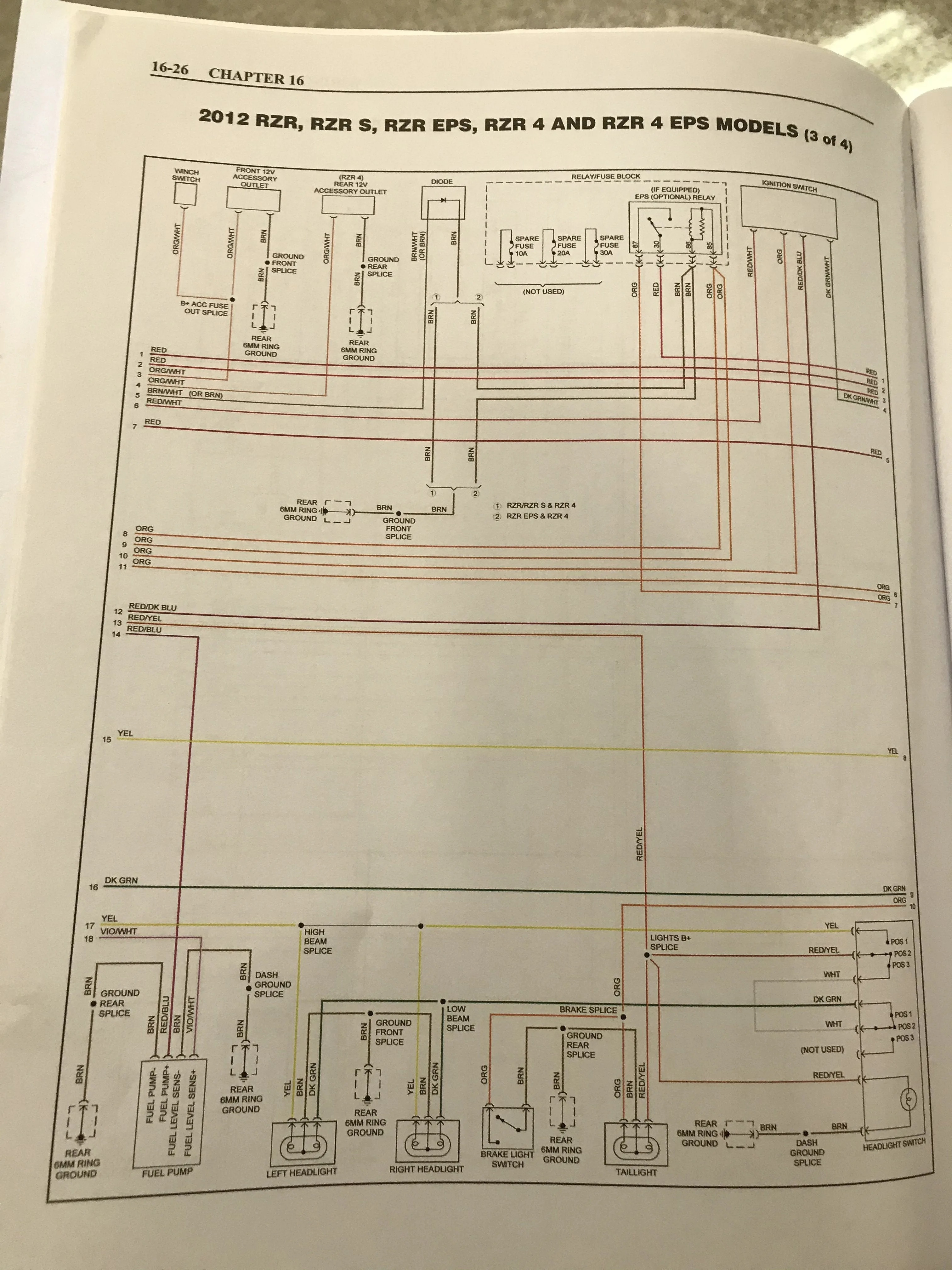 Diagram 2014 Polaris Rzr 800 Wiring Diagram