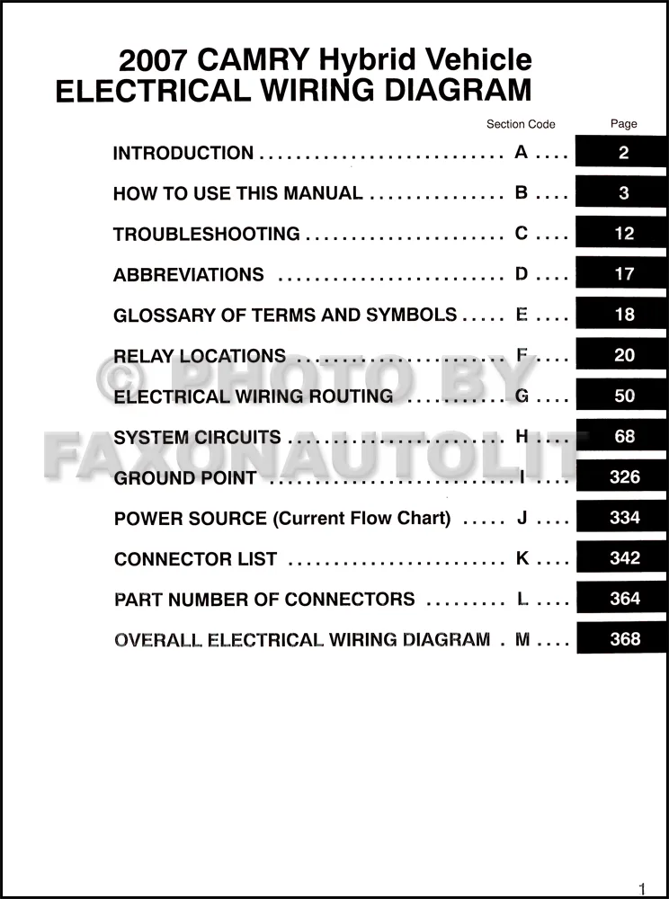 Diagram 201Toyota Camry Hybrid Wiring Diagram Original