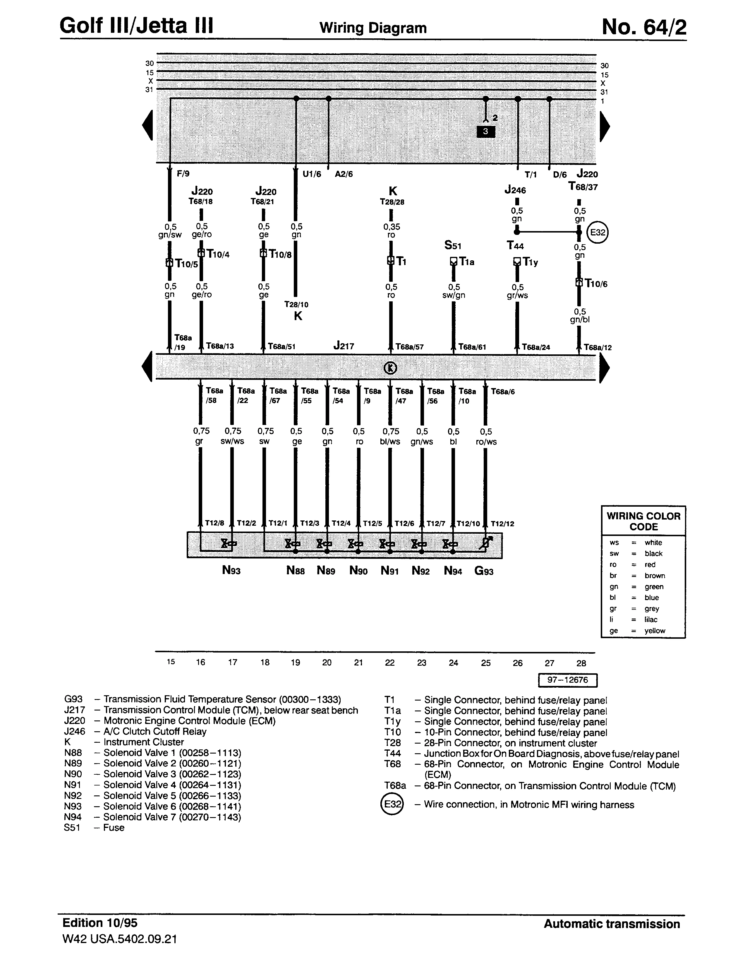 Diagram 209 Jetta Wire Diagrams