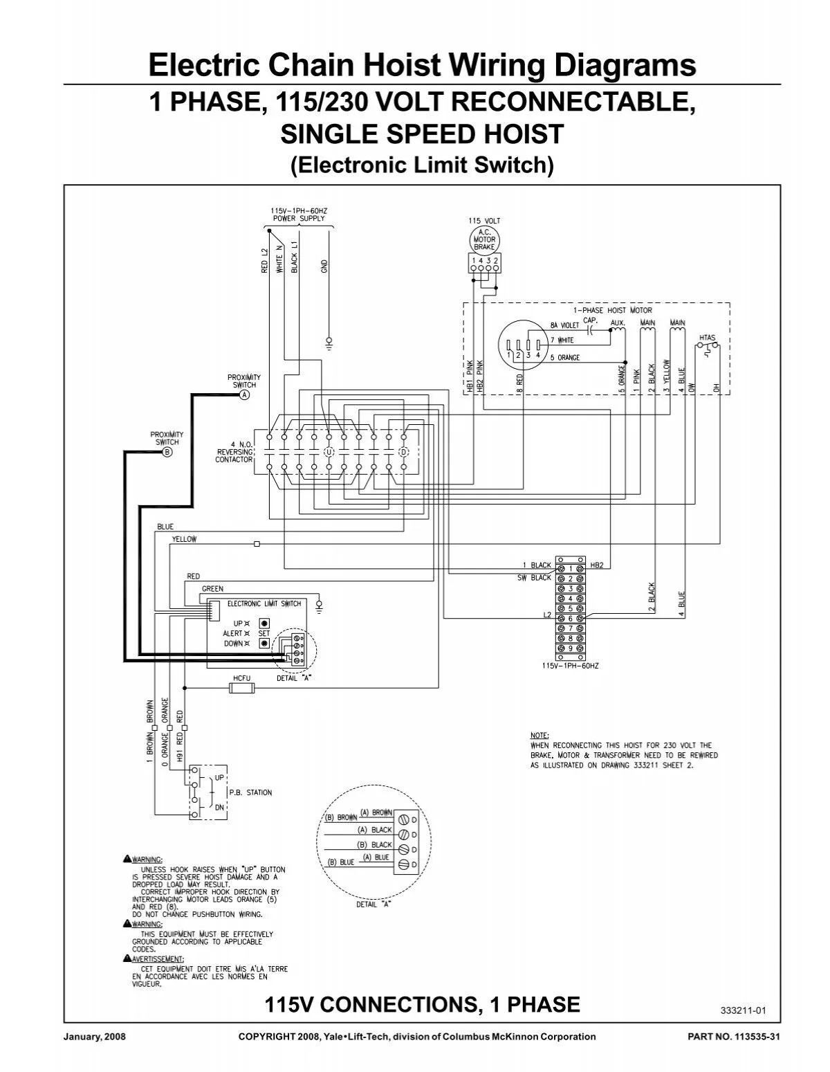 Diagram 3 4 Ton Chain Hoist Diagram