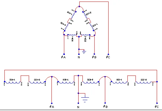 Diagram 3 Phase Delta Transformer Wiring Diagrams