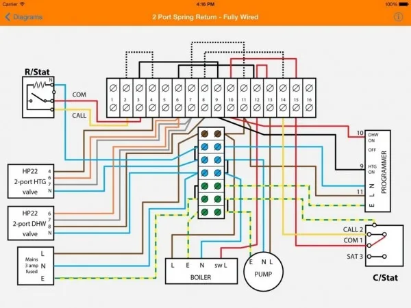 Diagram 3 Port Valve Wiring Diagrams