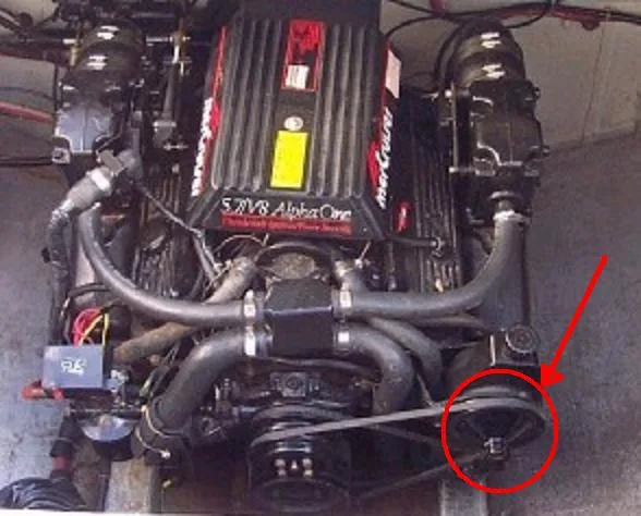 Diagram 350 Mercruiser Engine Belt Pulleys Diagram