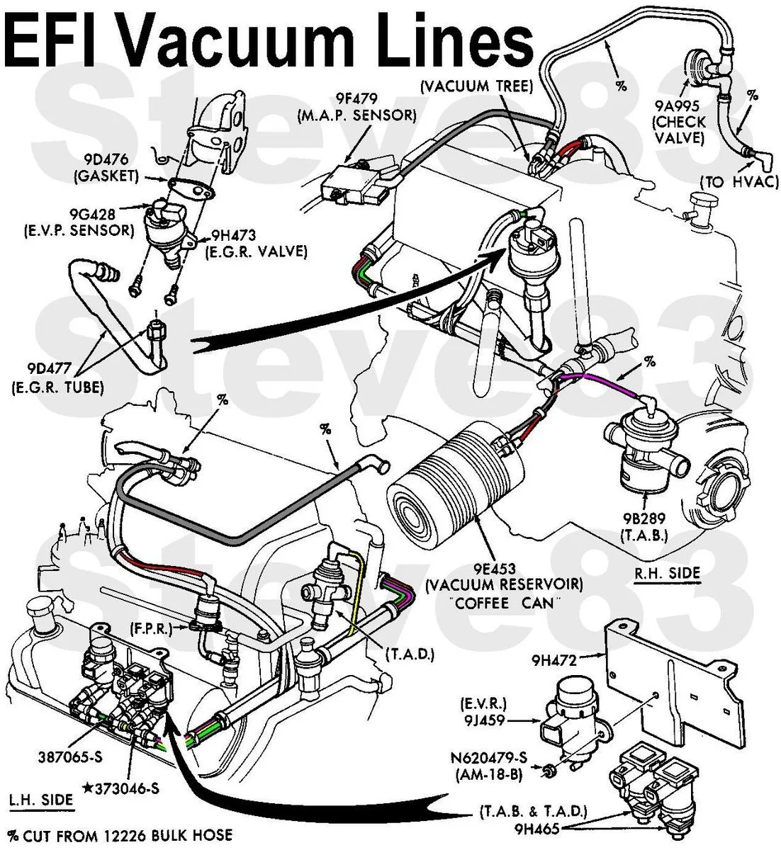 Diagram 4 6 Ford Engine Vacuum Lines