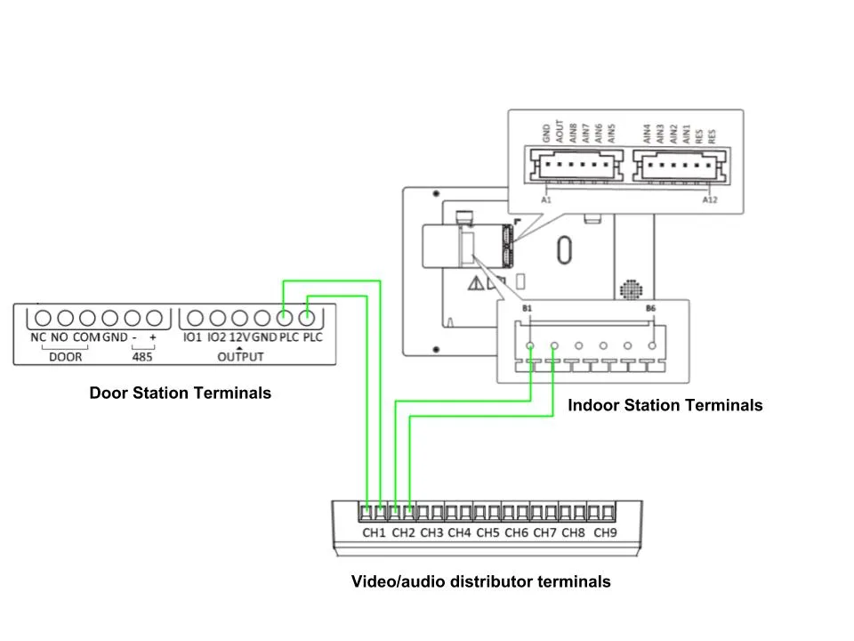 Diagram 4 Wire Intercom Diagram