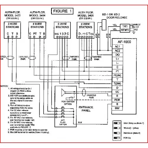 Diagram 4 Wire Intercom Wiring Instruction Diagram