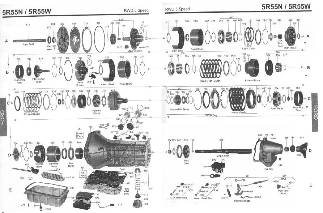 Diagram 4L80E Transmission Rebuild Diagram