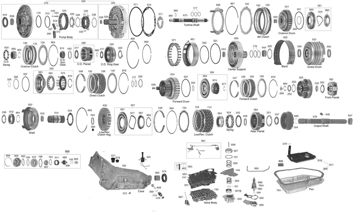 Diagram 4L80E Transmission Rebuild Diagram