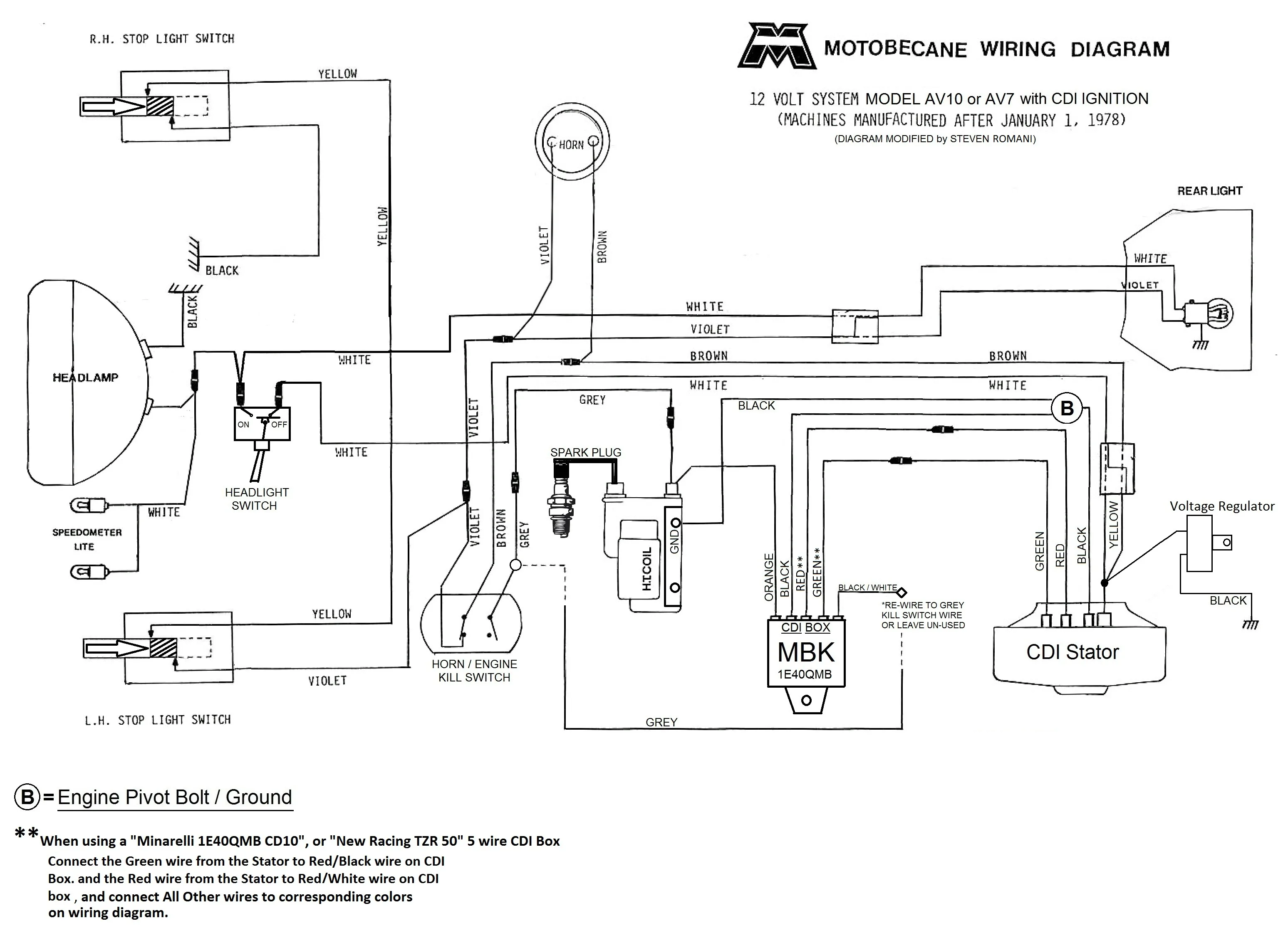 Diagram 6 Wire Cdi Wiring Diagram Yamaha