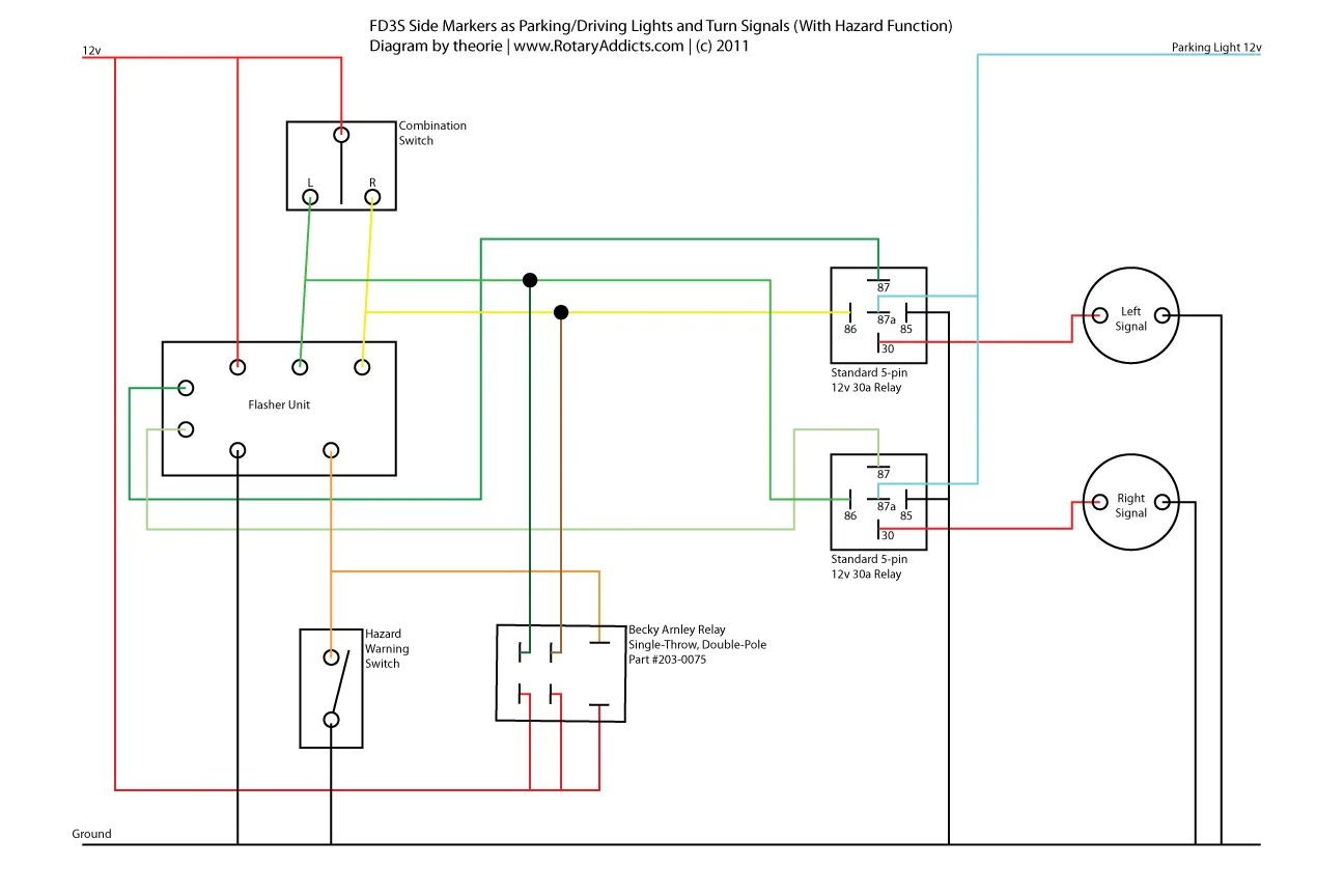 Diagram 6 Wire Turn Signal Diagram