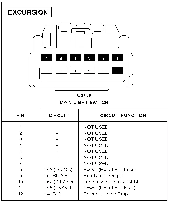 Diagram 65 Ford Headlight Switch Wiring Diagram Picture