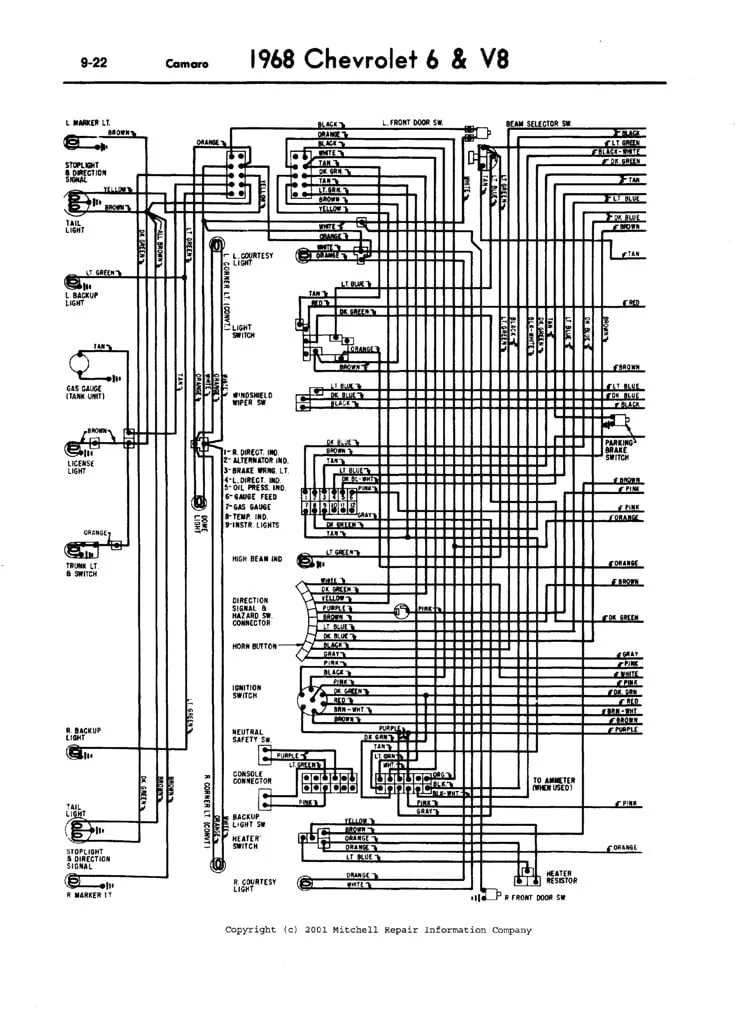 Diagram 67 Camaro Headlight Wiring Diagram Schematic