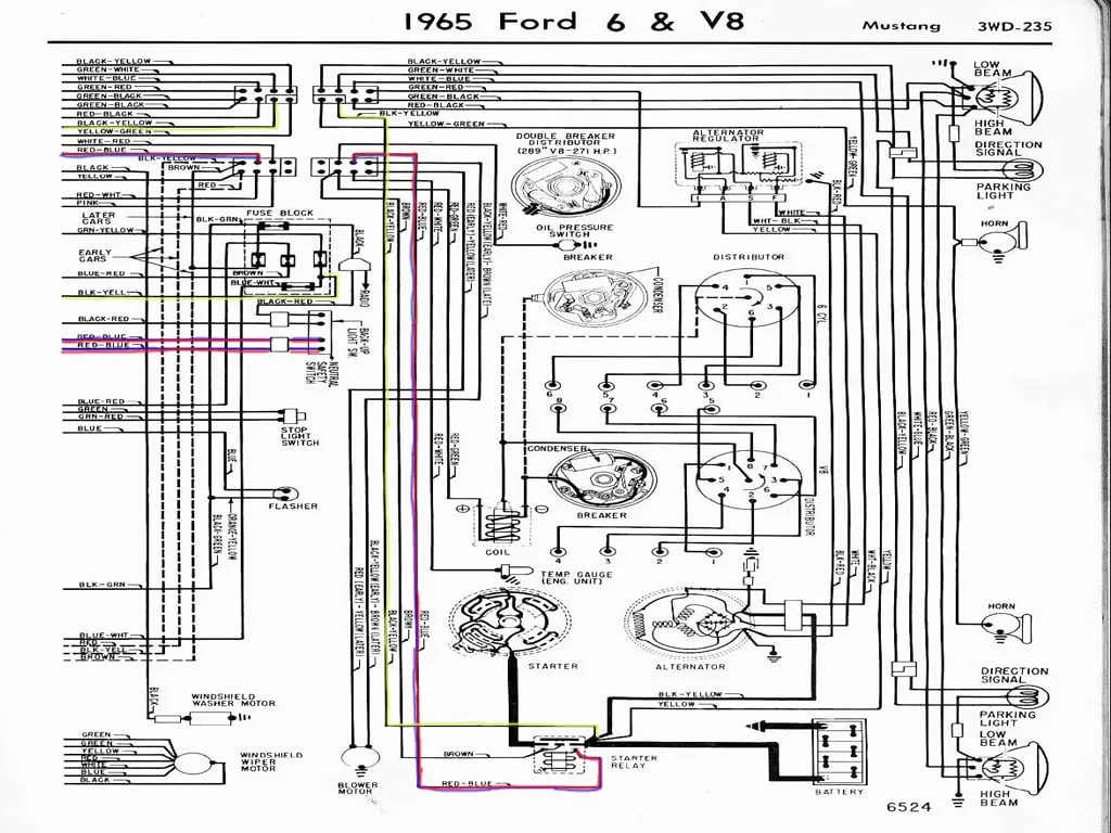 Diagram 67 Ford Wiring Diagrams 1966 Mustang Diagram