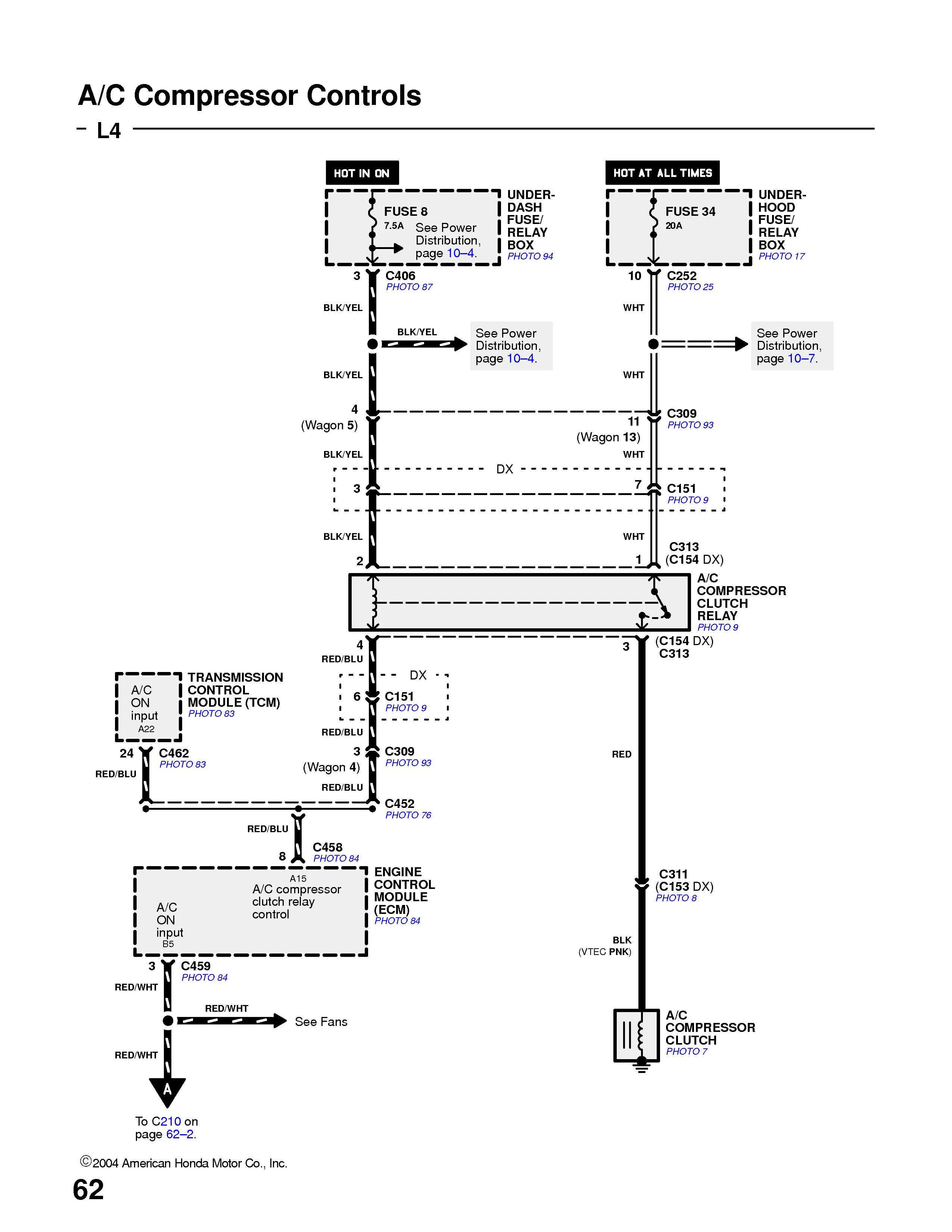Diagram 94 Accord Condenser Diagram