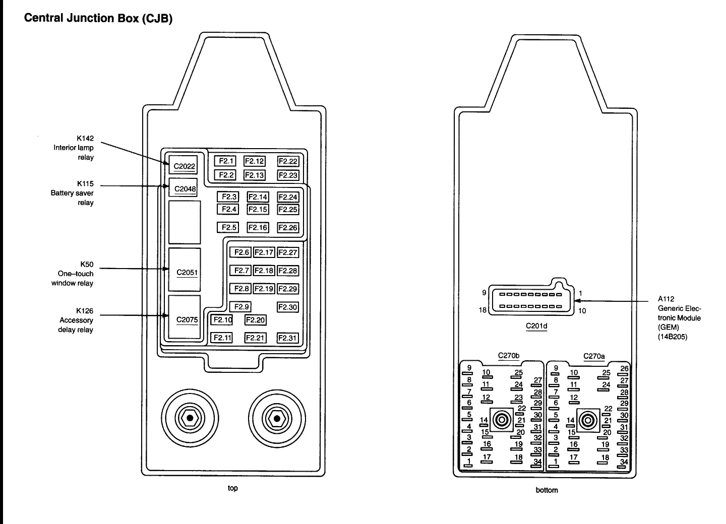 Diagram 95 F150 Fuse Box Diagram