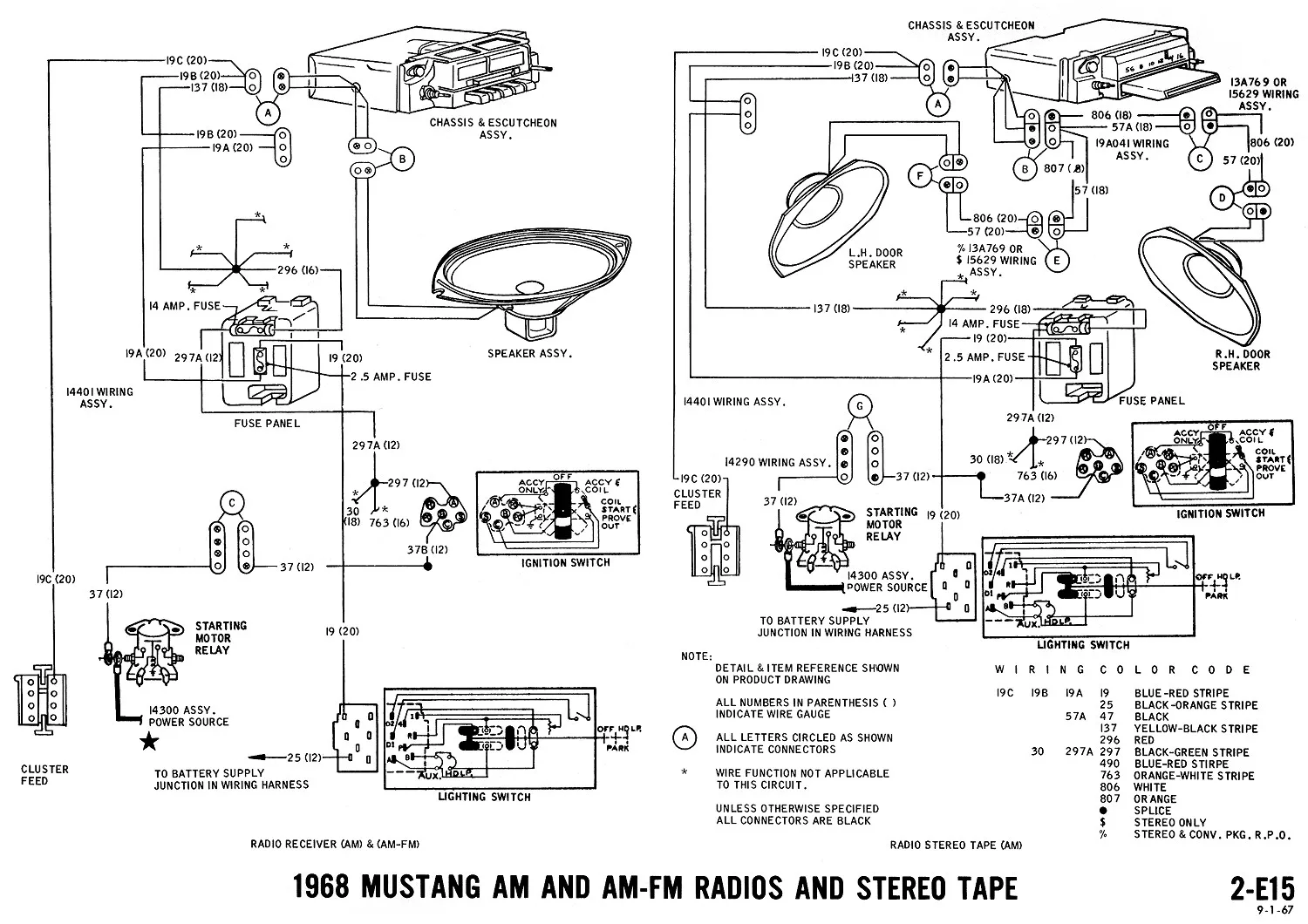 Diagram 95 Mustang Radio Wire Diagram