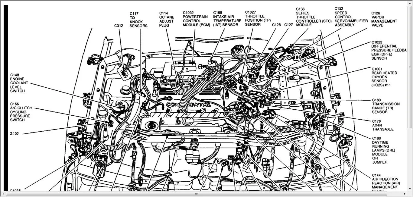 Diagram 97 Lincoln Continental Engine Diagram