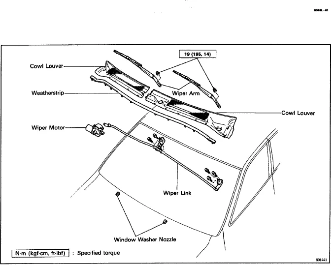 Diagram 98 Camry Fuse Box Diagram Wiper Motor