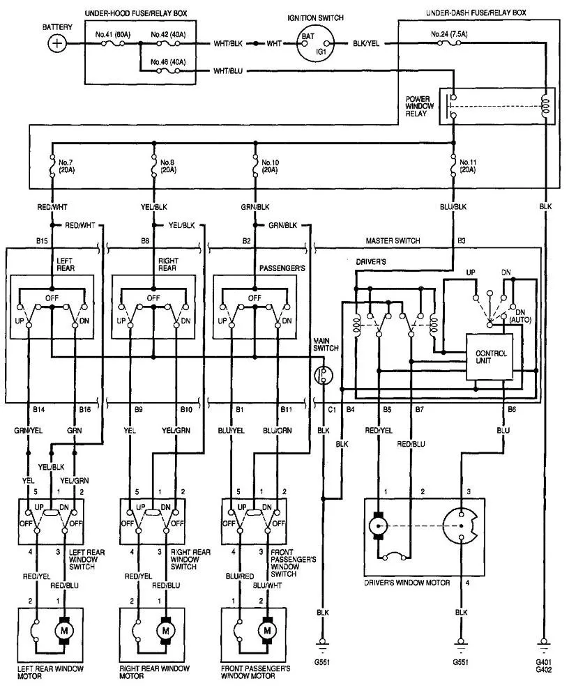 Diagram 98 Honda Civic Hatchback Wiring Diagram